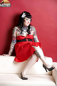 Bliss is a punky and voluptuous tgirl with a tight she-pussy!
