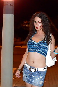 Nikki with Transsexual in Streets