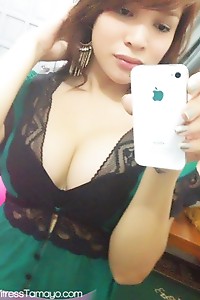 Cute SelfShot Photos of Topless Asian Babe with BIG TITS