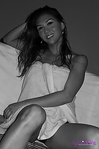 Beautiful Sapphire Young In Sensual Black And White Pictures