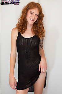 LEGGY REDHEAD Lucy Blue's first official Grooby appearance came in a thrilling girl on girl scene wi