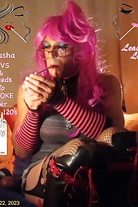 Sissy Leasha Violet Eve 120 Smoking Slut