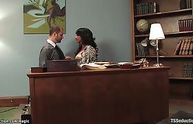 TS attorney binds and fucks assistant