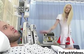 Blonde Nurse Jenna Gargles Slurps And