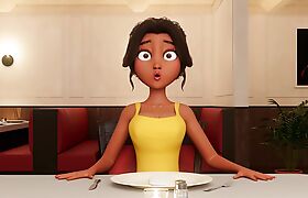 ? Restaurant Bliss Slow Talk Lead to Deep FUTA Pussy Action