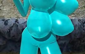 3d hentai shemale with four boobs fucked a bondage animated girl