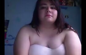 Fatty Beats the Fuck Out of Her Cock Cums
