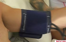 TS Nadia Love didnt expect her patient have a bigcock