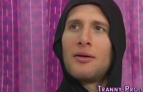 Trans slut gets facialized