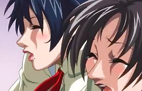 Hot shemale hentai hard bangs a office girl from behind