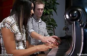 Shemale anal fucks piano teacher