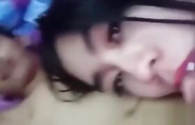 Brunette ts face fucked before intense anal