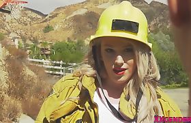 Busty trans firewoman bareback bangs